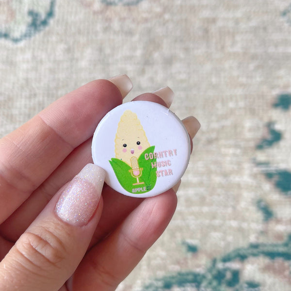 corntry music star button