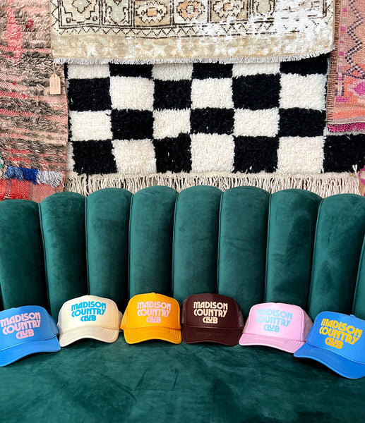 madison country club trucker hat