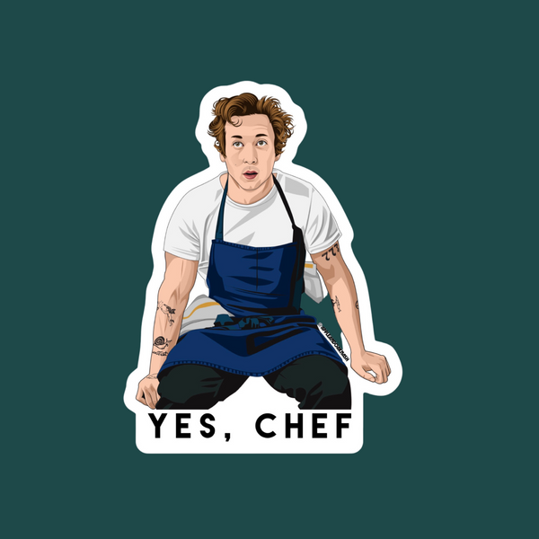 Yes Chef, The Bear , Sticker – Random Accessories NYC