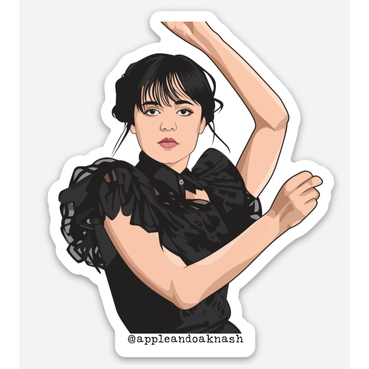 wednesday dance sticker