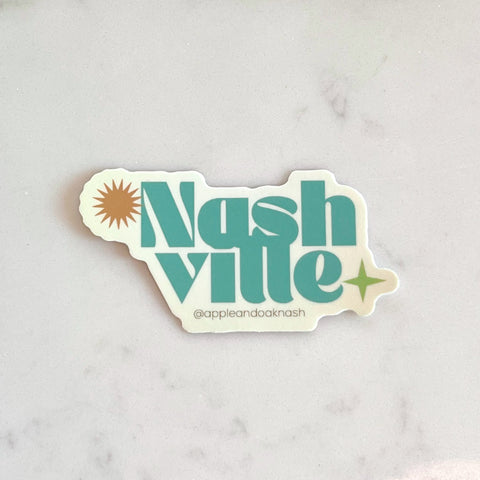 retro nashville sticker