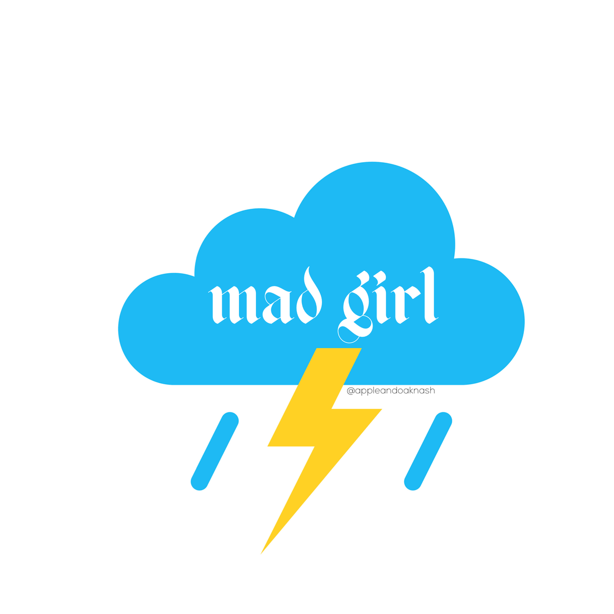 mad girl sticker
