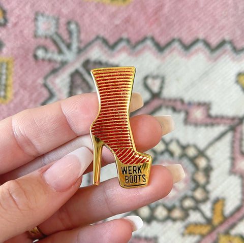 werk boots pin