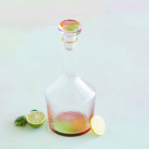 rainbow bottom decanter