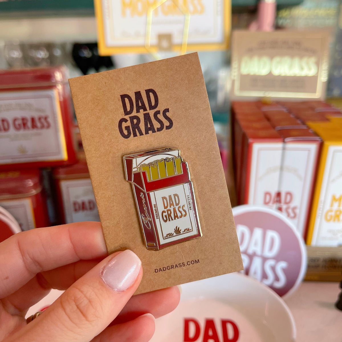 dad grass pin
