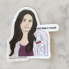 i do what i want stevie sticker - Apple & Oak