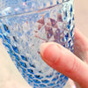 blue diamond cut {acrylic} cup