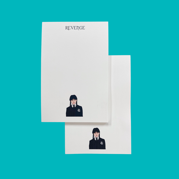revenge {wednesday} notepad