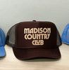 madison country club trucker hat