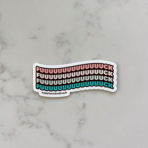 long fuck stack sticker