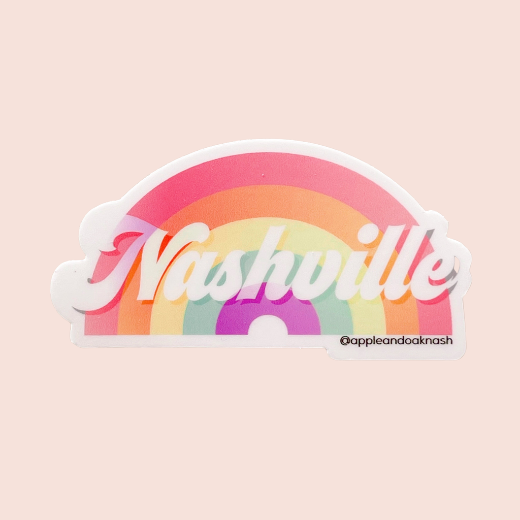 nashville rainbow sticker
