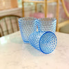 blue diamond cut {acrylic} cup