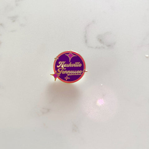 nashville disco pin {metal}