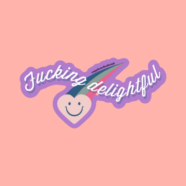 fucking delightful sticker