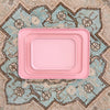 shatterproof pink tray