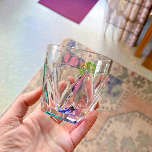 rainbow {acrylic} wine glassk – Apple & Oak