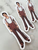 heart overalls harry sticker