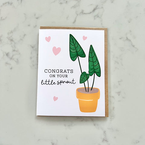 congrats on your little sprout card