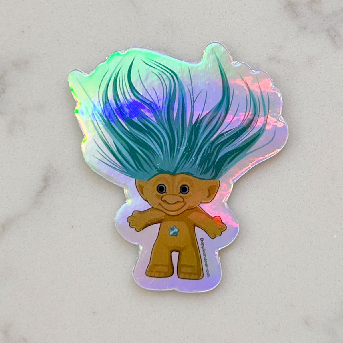 troll sticker {blue}