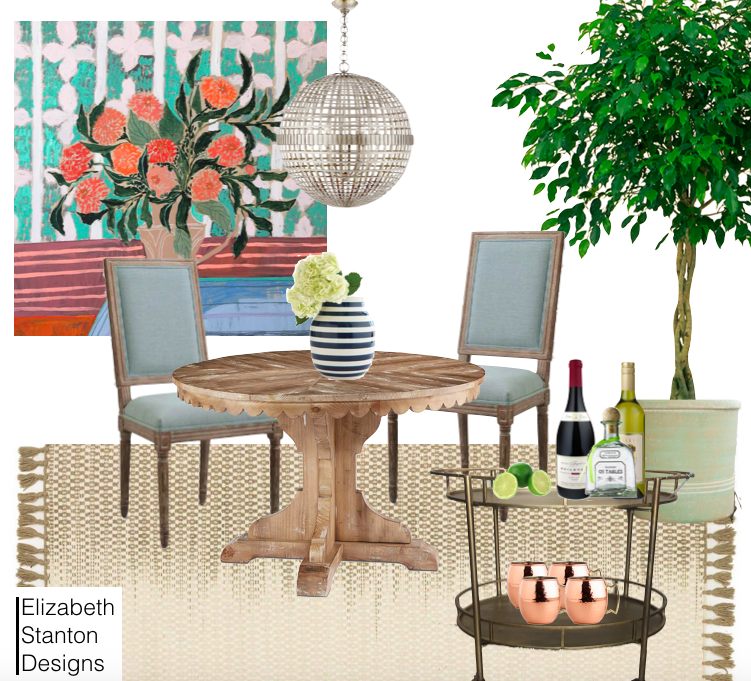ES6: Uncommon Color Combo Dining Room