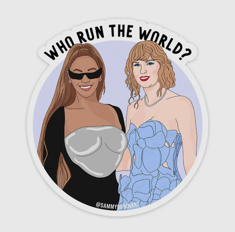 who run the world? sticker