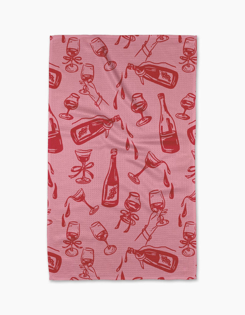wining & dining tea towel