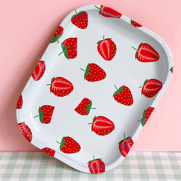 strawberry trinket tray