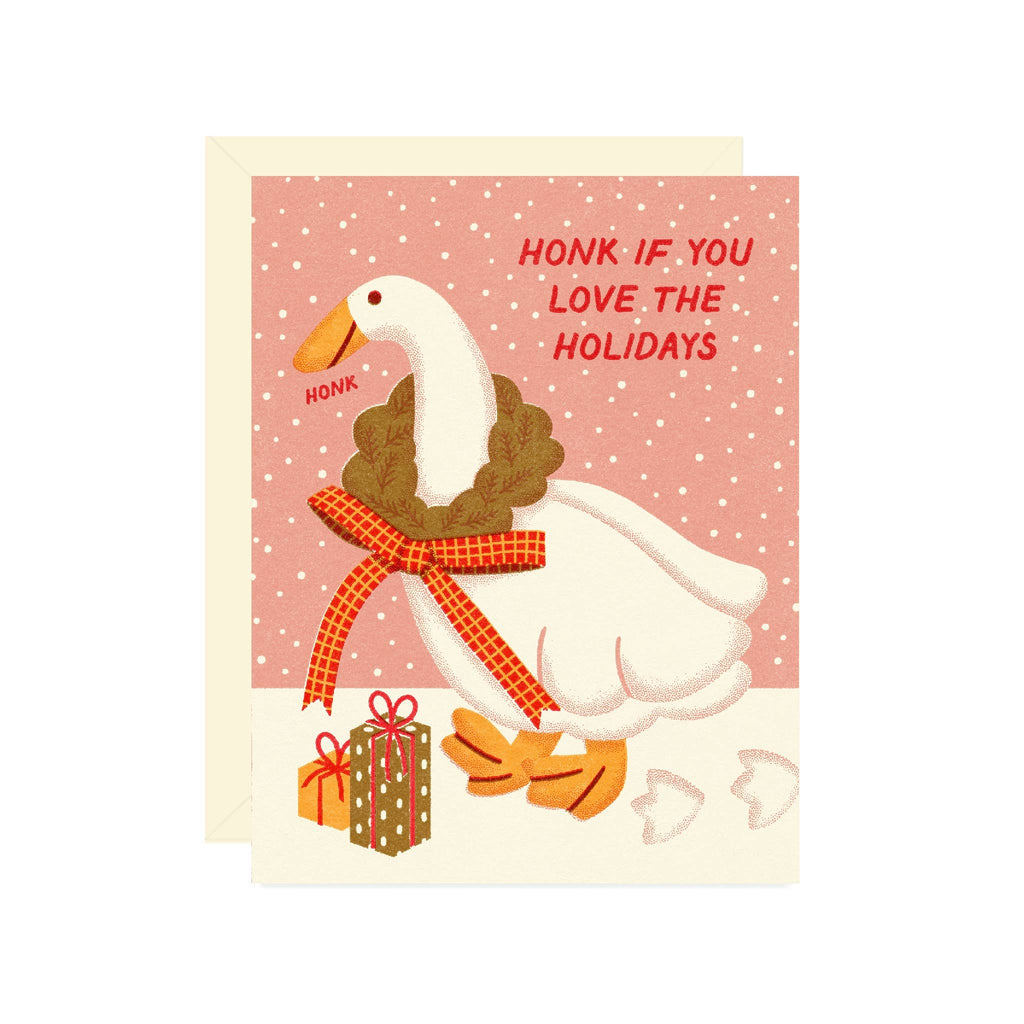 honk if you love the holidays card