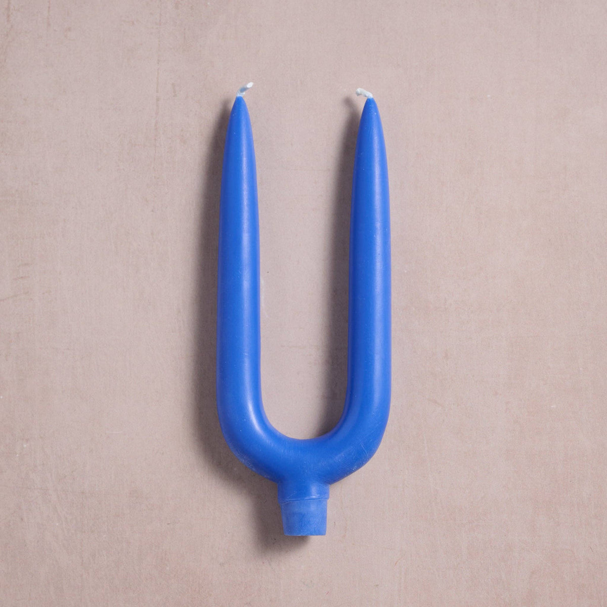 cobalt pindho palm wax twin candle