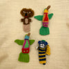 hand knit finger puppets puno