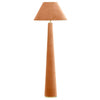 terracotta velvet floor lamp