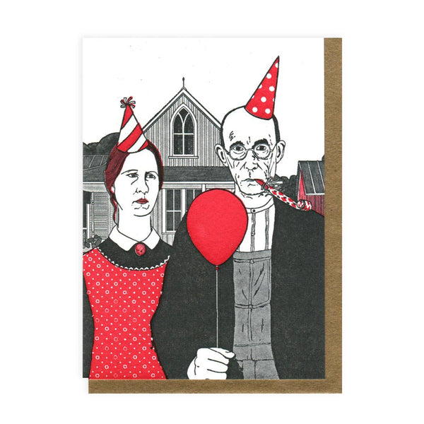 american gothic {birthday} card