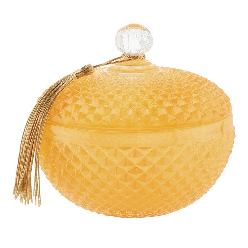 orange glass jar