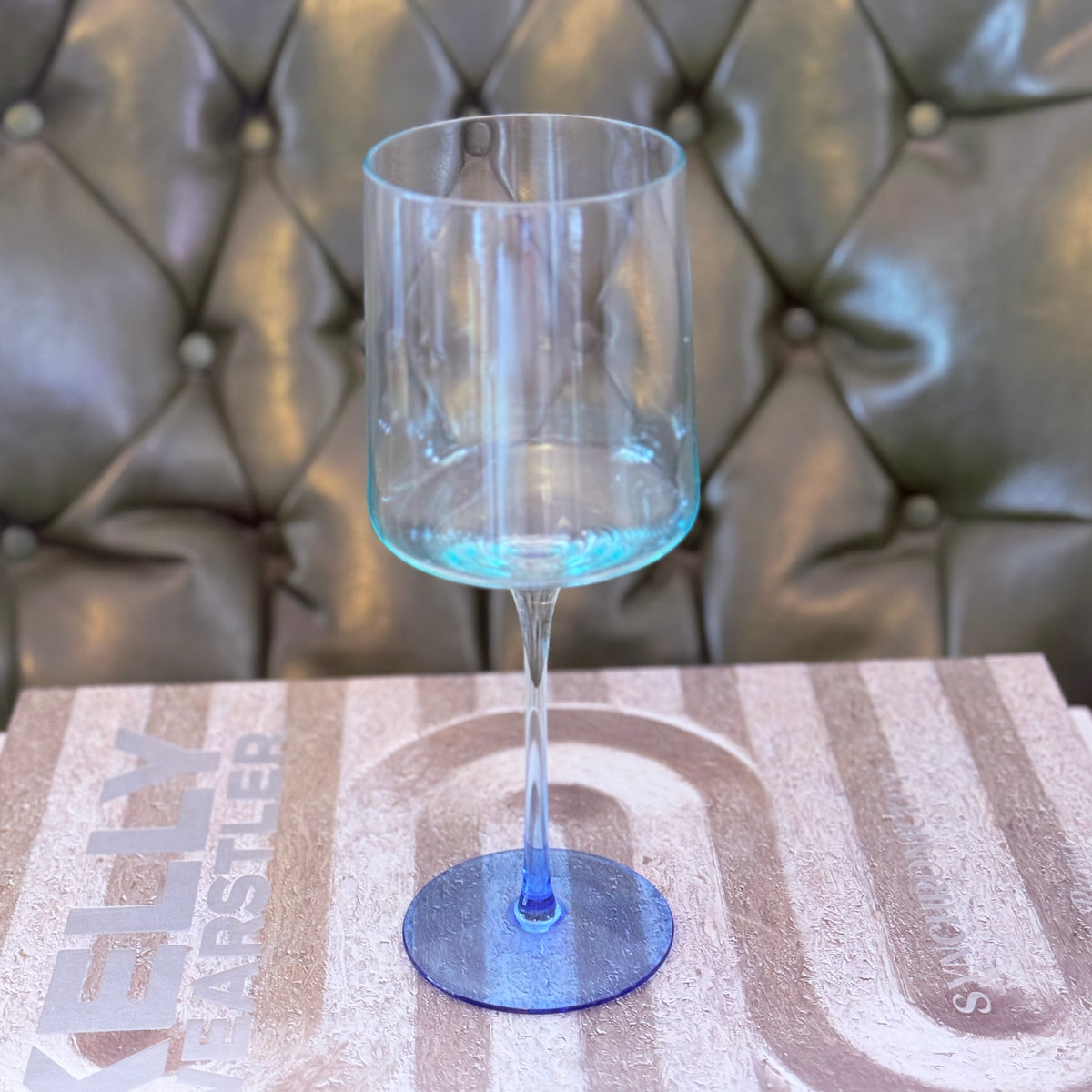 two tone stemmed glassware {set of 3}