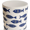 blue fish ceramic indoor/outdoor table