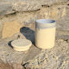hand thrown custom ceramic jar