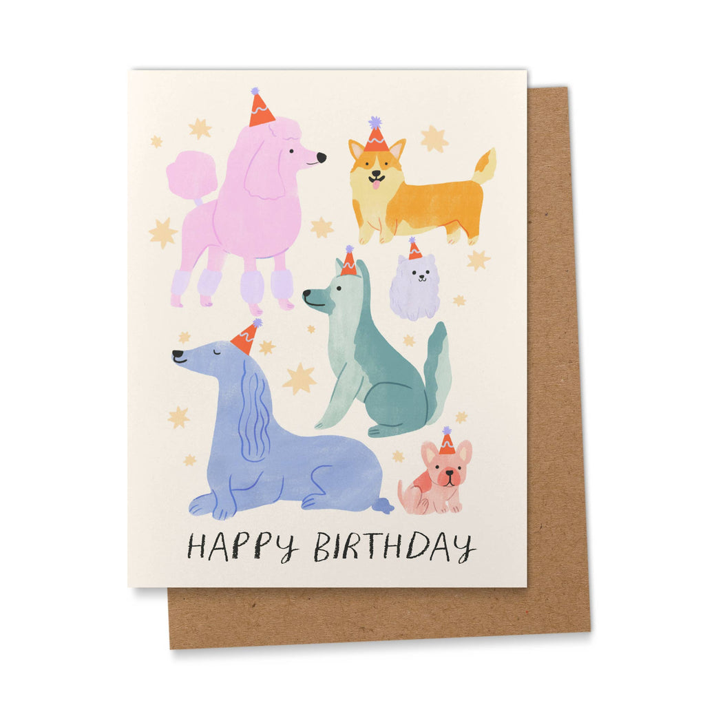 happy birthday {dogs} card