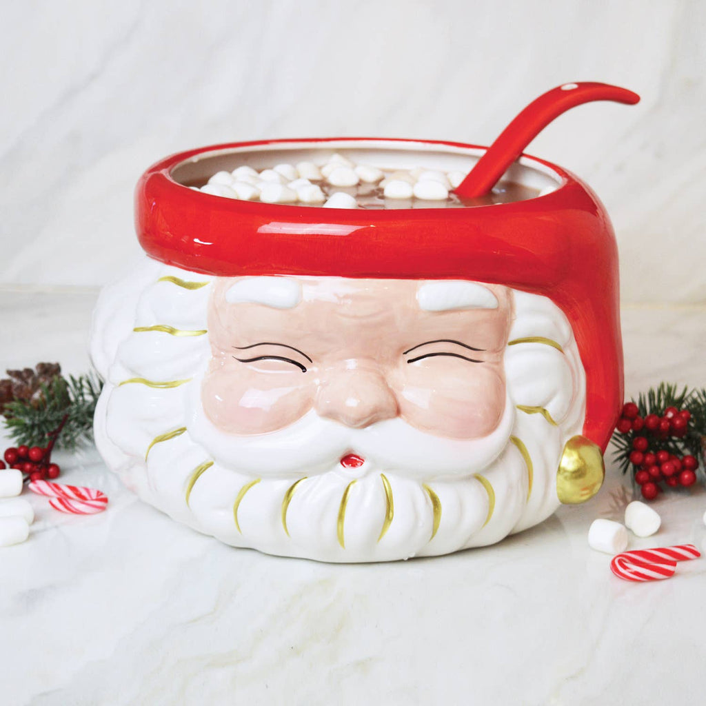 santa punch bowl & ladle
