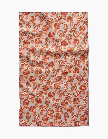 mushroom tea towel