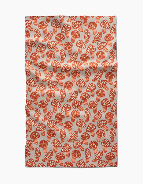 mushroom tea towel