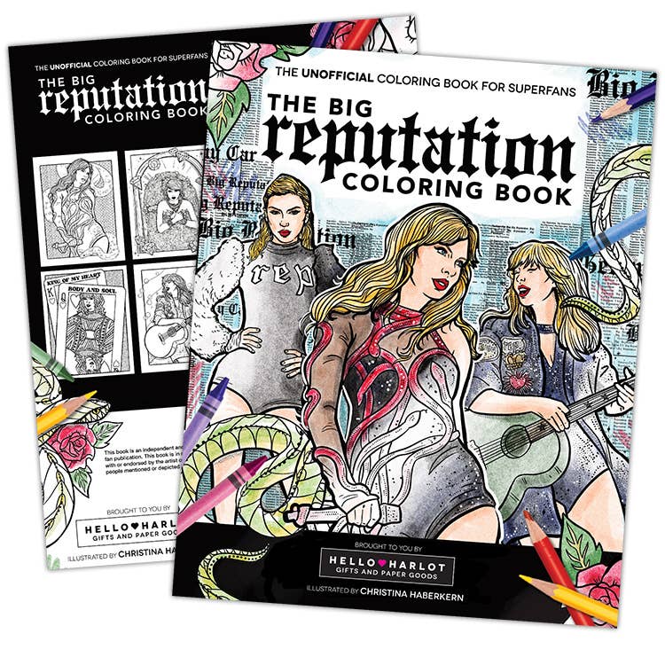 the big reputation coloring book