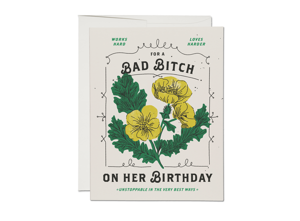 for a bad bitch on her birthday card