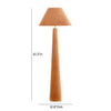terracotta velvet floor lamp