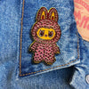 labubu pink lychee berry pin