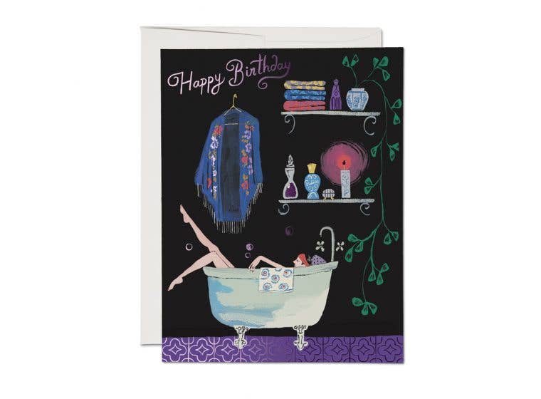 happy birthday self care card