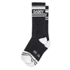 daddy {black & white} crew socks