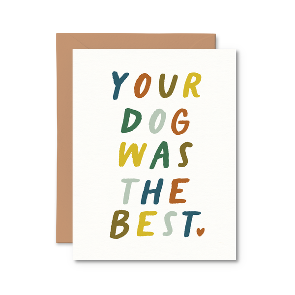 your dog was the best card