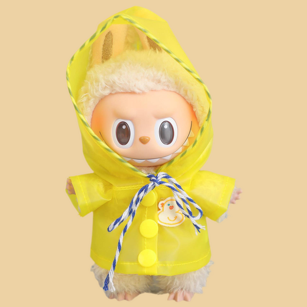 labubu yellow rain jacket