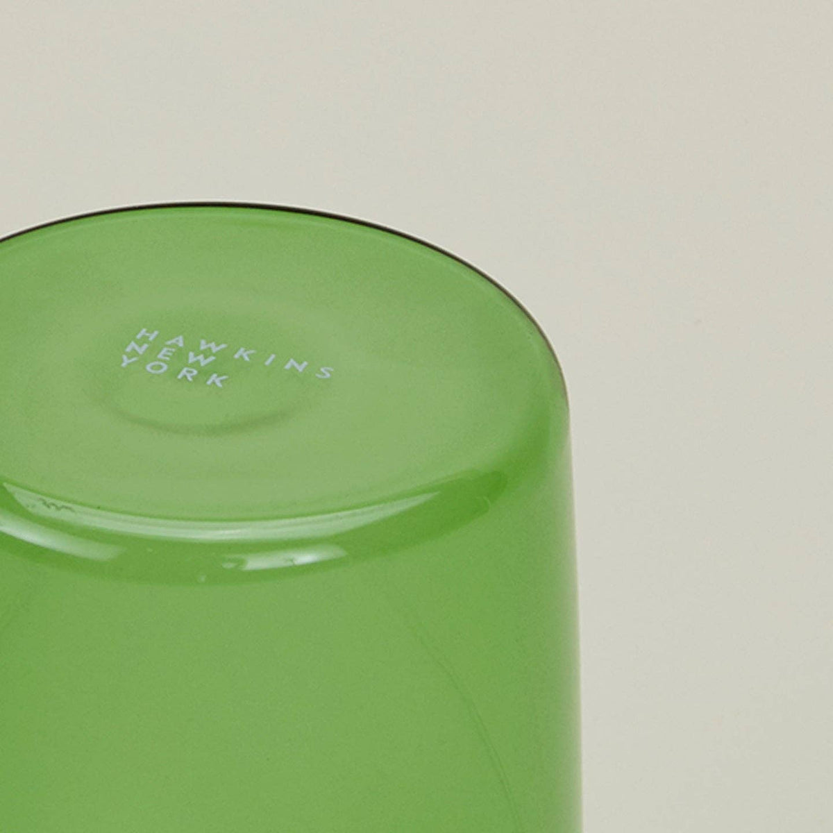 green glassware {set of 4}