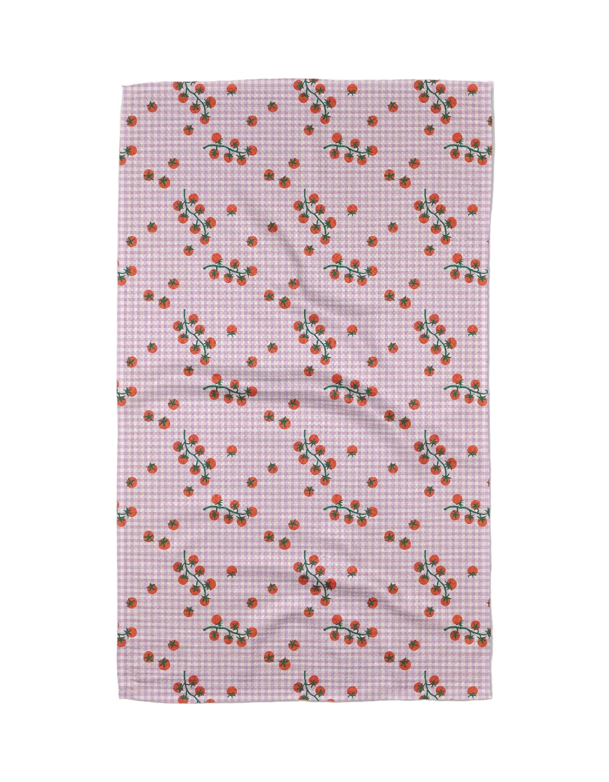 tomato gingham tea towel